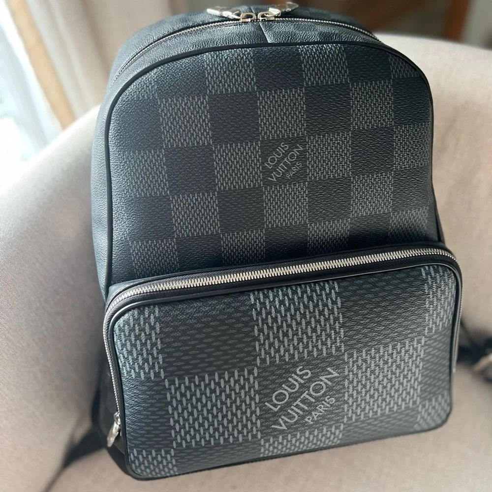 Louis Vuitton Black Damier Graphite Canvas Backpack